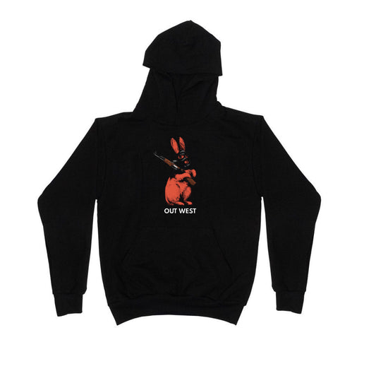 OUT WEST LOGO HOODIE BLK